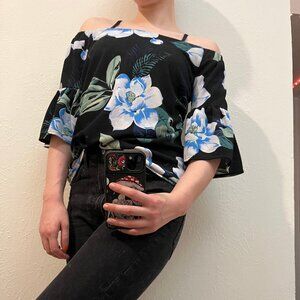 Banana Republic - Off The Shoulder Floral Top